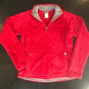 The North Face fuzzy silken fleece pullover